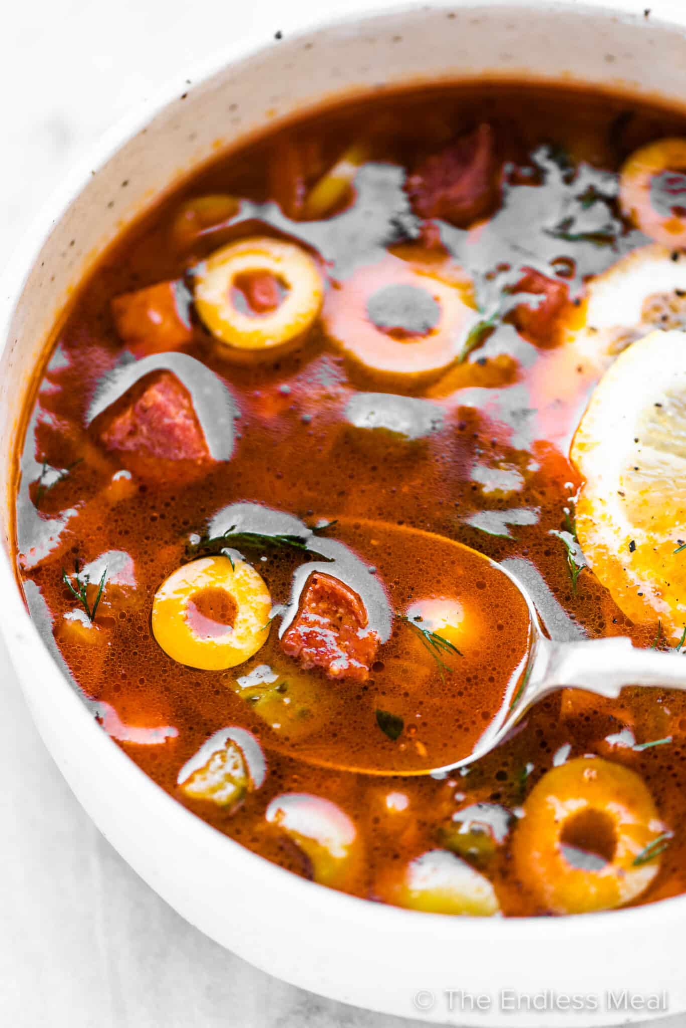 Spicy Russian Broth (solyanka)
