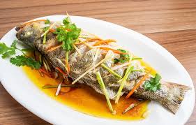 Steamed Seabass